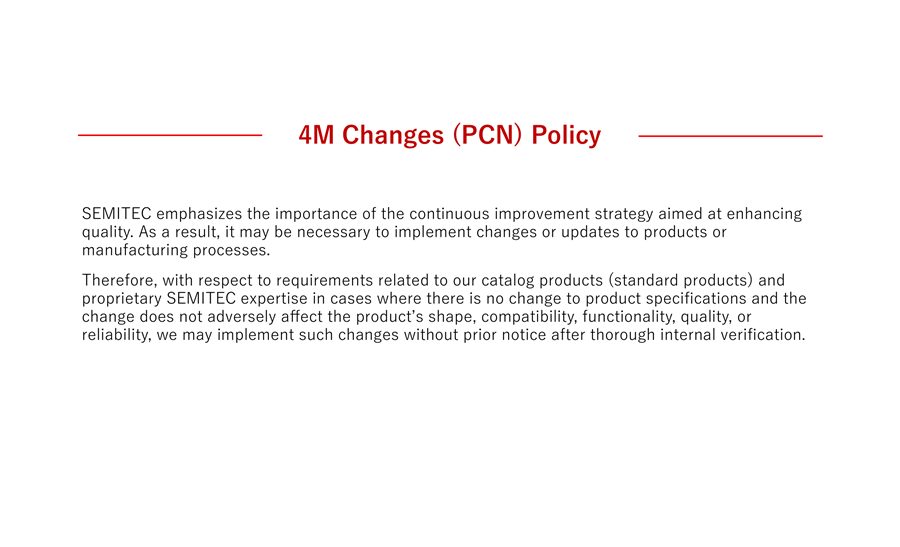 4M Changes (PCN) Policy.